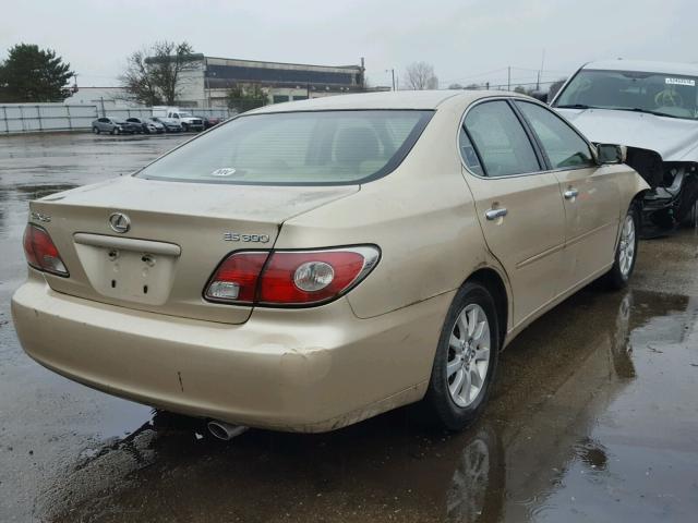 JTHBF30G230120438 - 2003 LEXUS ES 300 GOLD photo 4