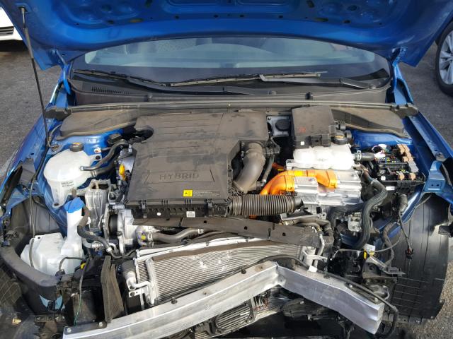 KMHC65LC4JU060948 - 2018 HYUNDAI IONIQ BLUE BLUE photo 7