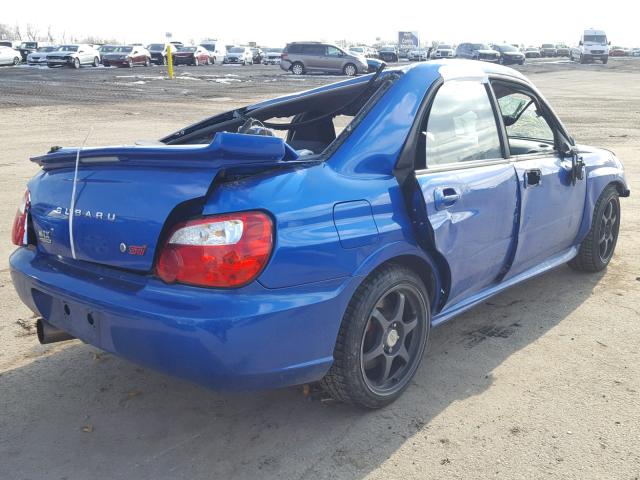 JF1GD70625L512628 - 2005 SUBARU IMPREZA WR BLUE photo 4