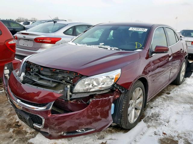 1G11D5SL8FF255460 - 2015 CHEVROLET MALIBU 2LT BURGUNDY photo 2