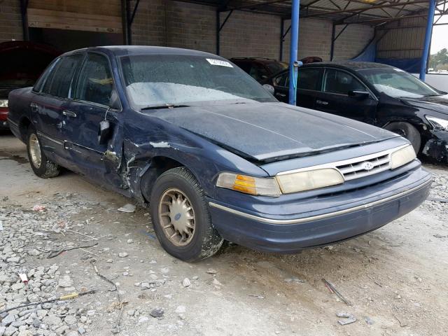 2FALP7463TX107135 - 1996 FORD CROWN VICT BLUE photo 1