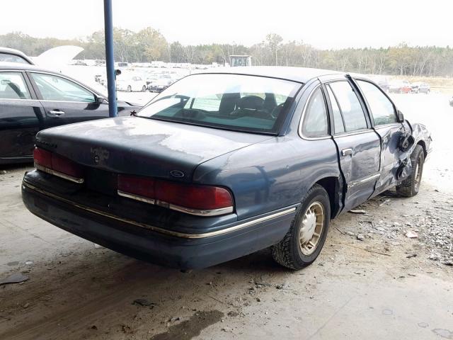 2FALP7463TX107135 - 1996 FORD CROWN VICT BLUE photo 4