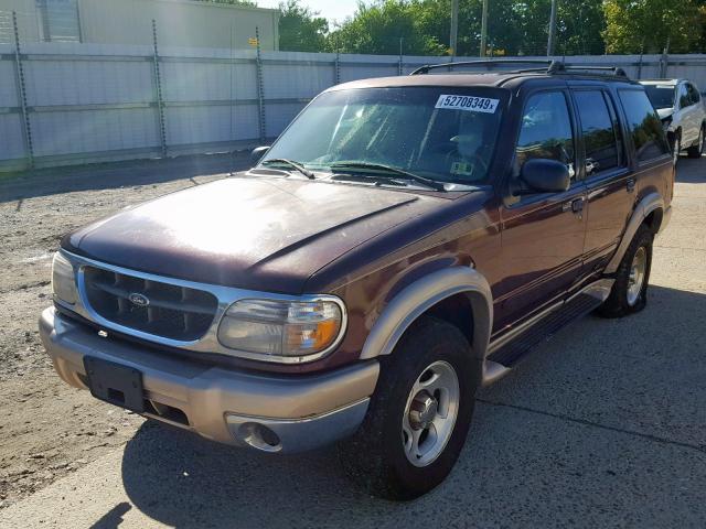 1FMZU74E5YZC58107 - 2000 FORD EXPLORER E MAROON photo 2