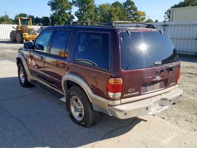 1FMZU74E5YZC58107 - 2000 FORD EXPLORER E MAROON photo 3