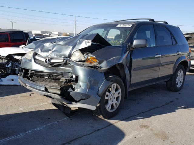 2HNYD18625H557219 - 2005 ACURA MDX TOURIN GRAY photo 2