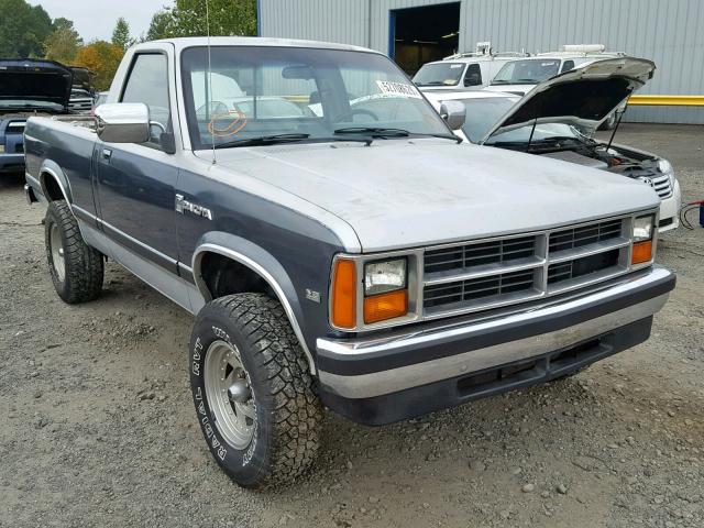 1B7GR14M1HS375760 - 1987 DODGE DAKOTA GRAY photo 1