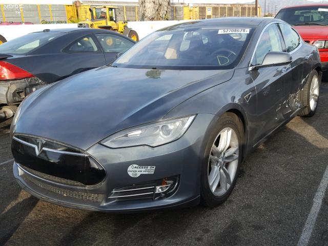 5YJSA1CP4CFP02669 - 2012 TESLA MODEL S GRAY photo 2