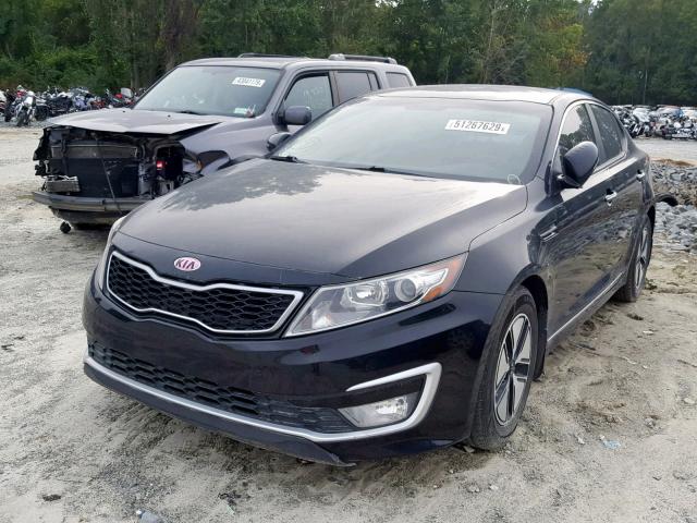 KNAGM4AD3C5034062 - 2012 KIA OPTIMA HYB BLACK photo 2