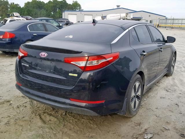 KNAGM4AD3C5034062 - 2012 KIA OPTIMA HYB BLACK photo 4