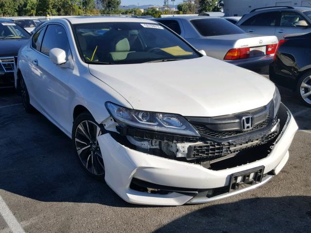 1HGCT2B94GA000018 - 2016 HONDA ACCORD EXL WHITE photo 1