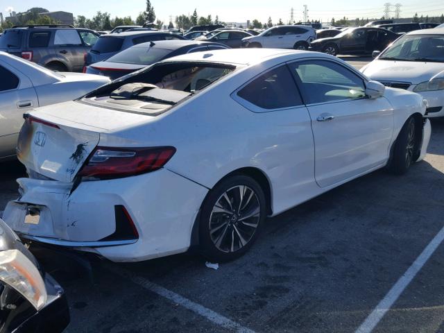 1HGCT2B94GA000018 - 2016 HONDA ACCORD EXL WHITE photo 4