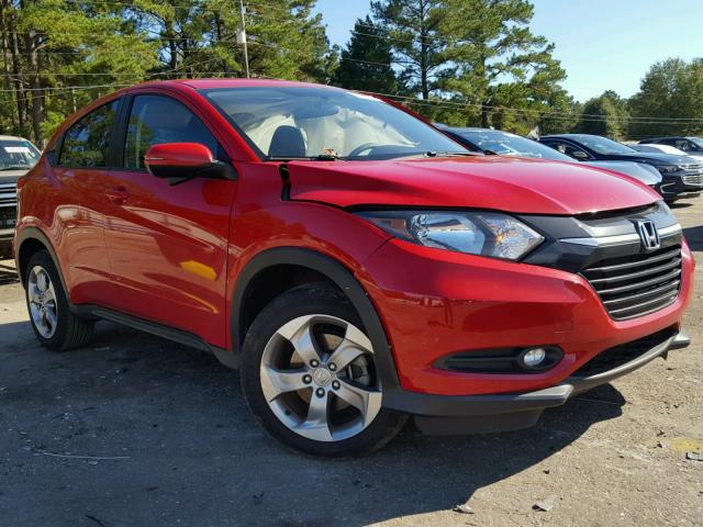 3CZRU5H5XHM701222 - 2017 HONDA HR-V EX RED photo 1