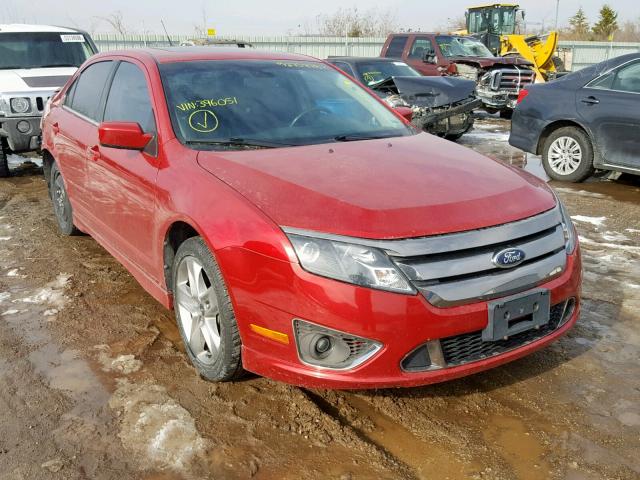 3FAHP0KCXCR396051 - 2012 FORD FUSION SPO RED photo 1