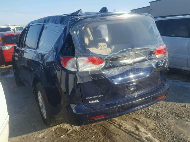 2C4RC1DG6HR634393 - 2017 CHRYSLER PACIFICA T BLUE photo 3