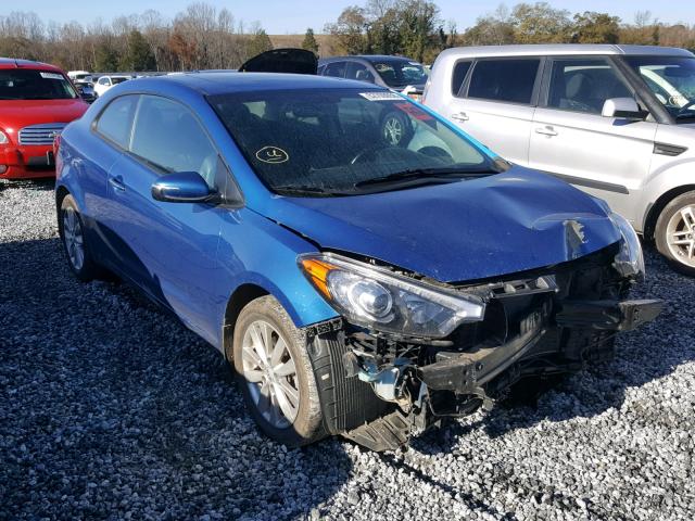 KNAFX6A8XE5162299 - 2014 KIA FORTE EX BLUE photo 1