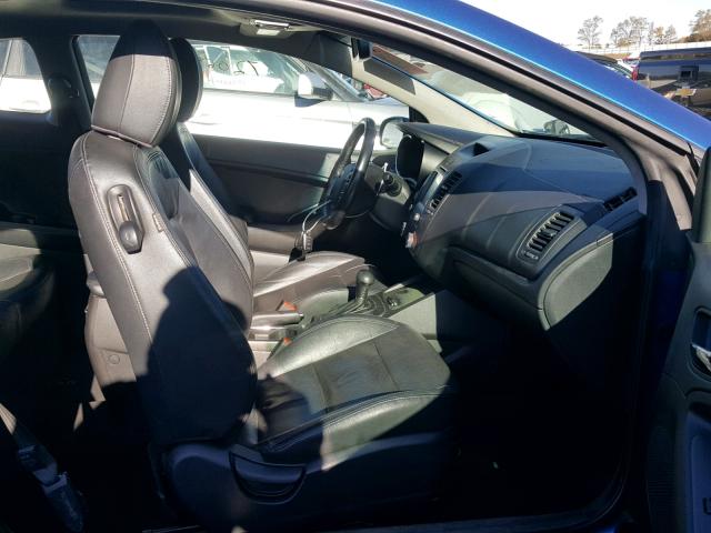 KNAFX6A8XE5162299 - 2014 KIA FORTE EX BLUE photo 5