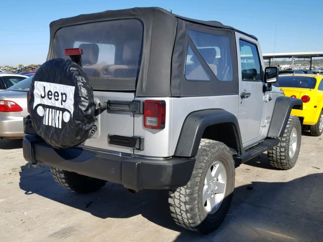 1J4AA2D16AL159079 - 2010 JEEP WRANGLER S SILVER photo 4