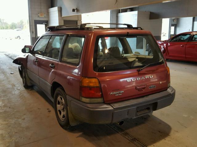 JF1SF6351XH703707 - 1999 SUBARU FORESTER L RED photo 3