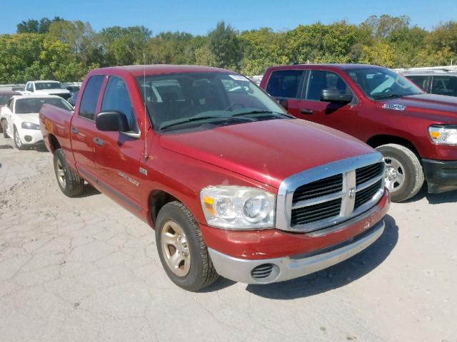 1D7HA182X7S100669 - 2007 DODGE RAM 1500 S RED photo 1