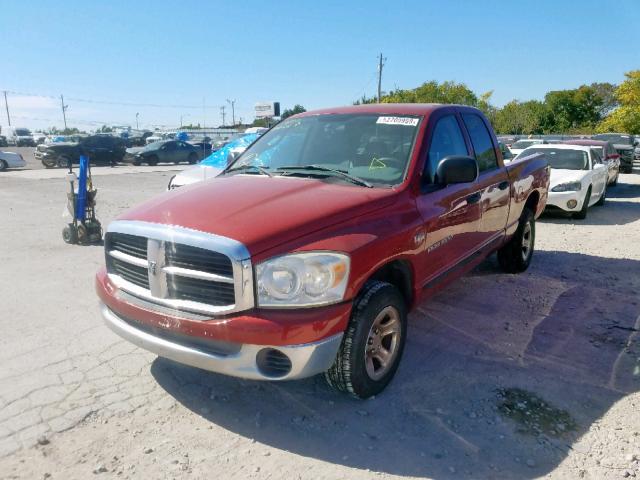 1D7HA182X7S100669 - 2007 DODGE RAM 1500 S RED photo 2