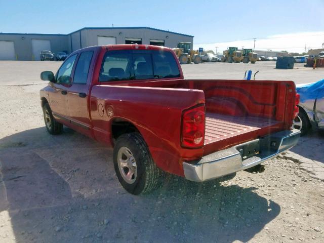 1D7HA182X7S100669 - 2007 DODGE RAM 1500 S RED photo 3