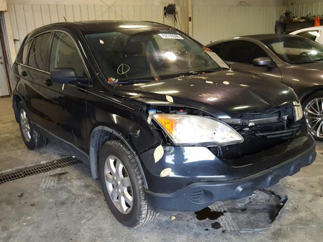 5J6RE38709L014322 - 2009 HONDA CR-V EXL BLACK photo 1