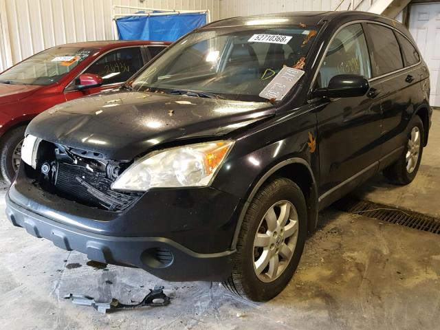 5J6RE38709L014322 - 2009 HONDA CR-V EXL BLACK photo 2