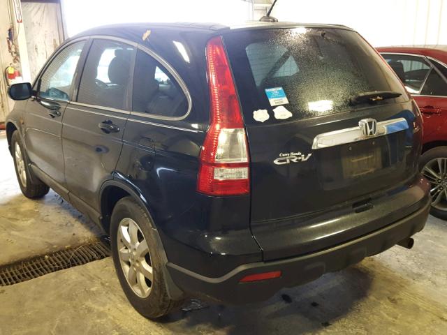 5J6RE38709L014322 - 2009 HONDA CR-V EXL BLACK photo 3