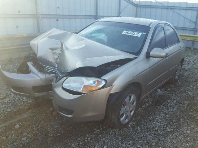 KNAFE121285517299 - 2008 KIA SPECTRA EX BEIGE photo 2