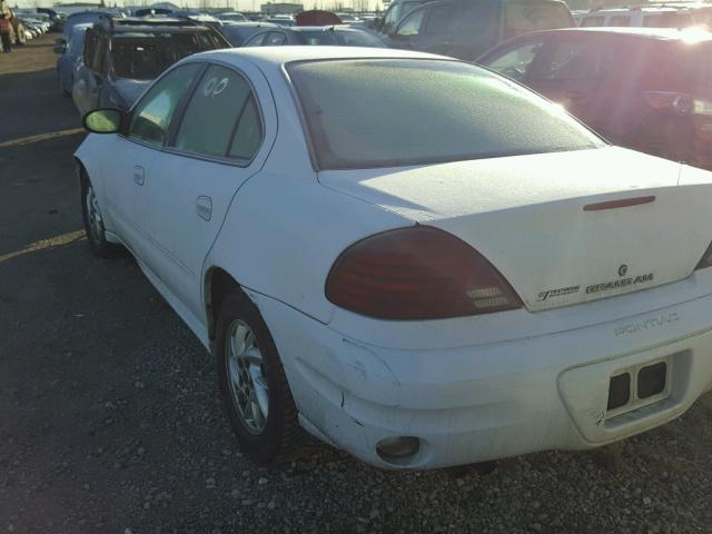 1G2NE52E45M177135 - 2005 PONTIAC GRAND AM S WHITE photo 3