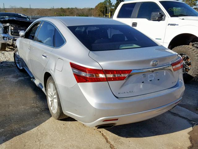 4T1BK1EB8EU133801 - 2014 TOYOTA AVALON BAS SILVER photo 3