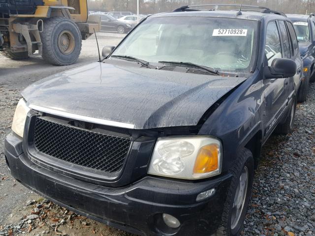 1GKDT13SX52108637 - 2005 GMC ENVOY BLACK photo 2