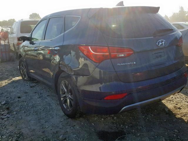 5XYZT3LB6DG077808 - 2013 HYUNDAI SANTA FE S GRAY photo 3