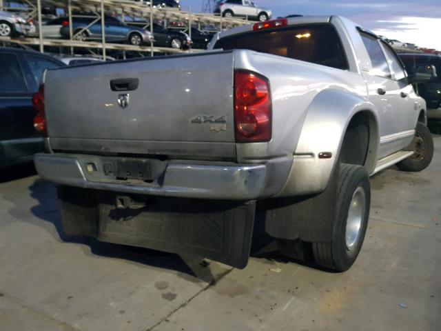 3D3MX49C37G749177 - 2007 DODGE RAM 3500 SILVER photo 4