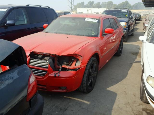 2D4FV47V67H666146 - 2007 DODGE MAGNUM SXT RED photo 2