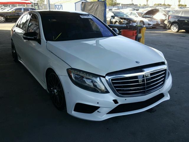 WDDUG8CB6FA102579 - 2015 MERCEDES-BENZ S 550 WHITE photo 1