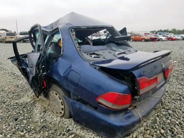 1HGCG55461A062257 - 2001 HONDA ACCORD LX BLUE photo 3