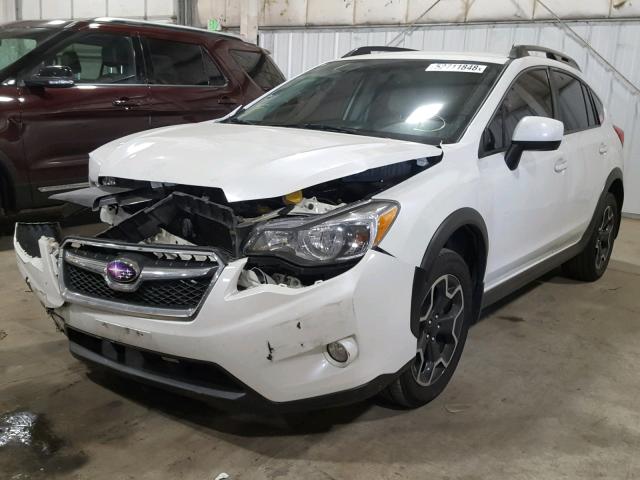 JF2GPAGC8E8218214 - 2014 SUBARU XV CROSSTR WHITE photo 2