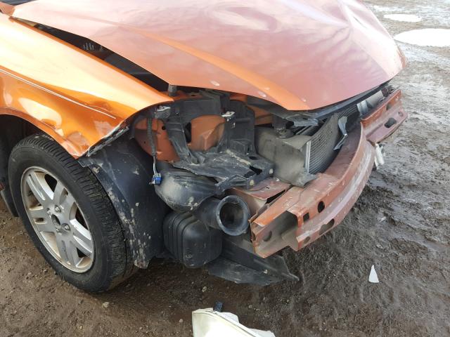 1G1AL15F567844719 - 2006 CHEVROLET COBALT LT ORANGE photo 9