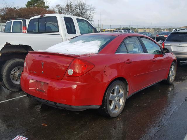 1G2ZH578064118273 - 2006 PONTIAC G6 GT RED photo 4