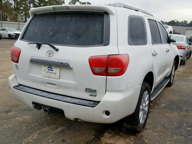 5TDDW5G16ES095647 - 2014 TOYOTA SEQUOIA PL WHITE photo 4