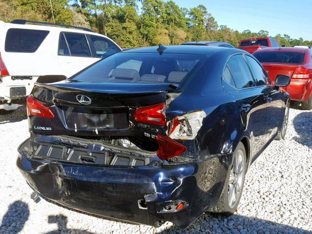 JTHBK262485058150 - 2008 LEXUS IS 250 BLUE photo 4