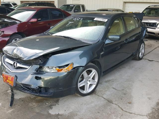 19UUA66265A061897 - 2005 ACURA TL GREEN photo 2