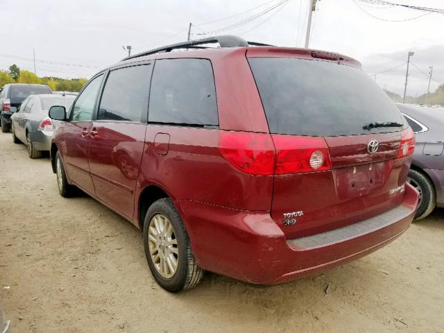 5TDJK4CC1AS034054 - 2010 TOYOTA SIENNA LE BURGUNDY photo 3