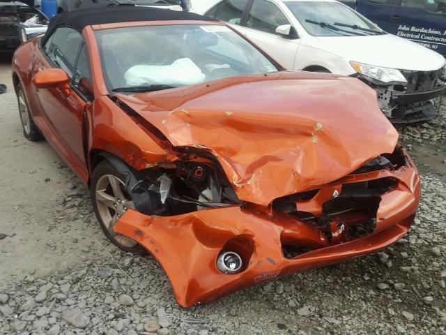 4A3AL25F78E005499 - 2008 MITSUBISHI ECLIPSE SP ORANGE photo 1