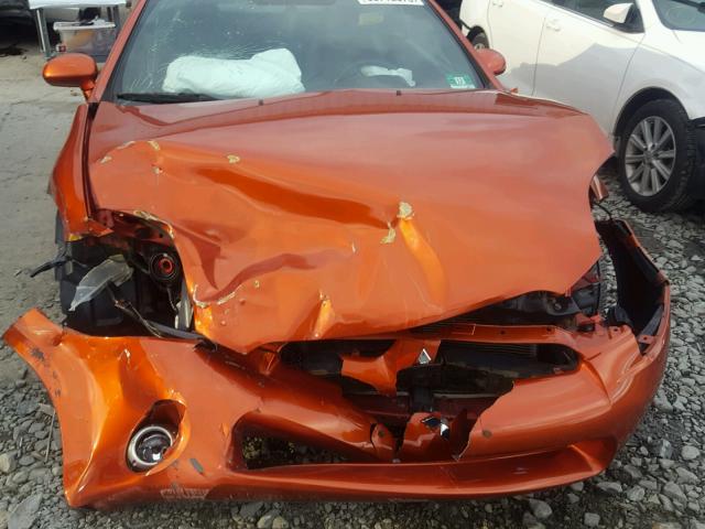 4A3AL25F78E005499 - 2008 MITSUBISHI ECLIPSE SP ORANGE photo 9