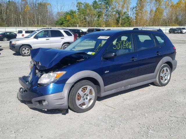 5Y2SL65807Z417609 - 2007 PONTIAC VIBE BLUE photo 2