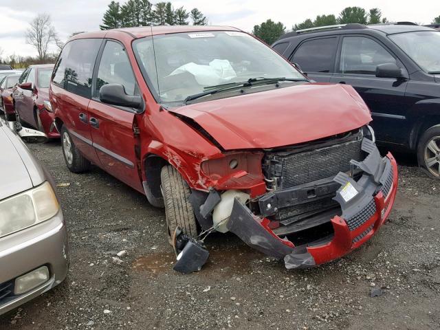 1B4GP253X2B675996 - 2002 DODGE CARAVAN SE RED photo 1