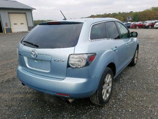 JM3ER293080173119 - 2008 MAZDA CX-7 BLUE photo 4