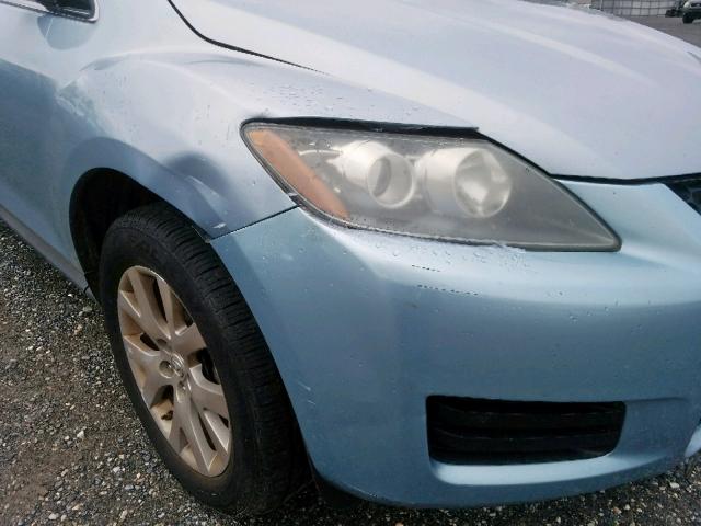 JM3ER293080173119 - 2008 MAZDA CX-7 BLUE photo 9